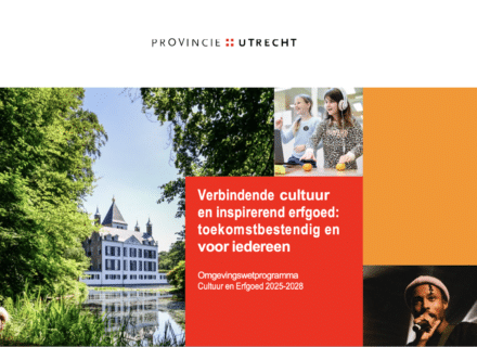 Cover Cultuur- en erfgoedprogramma 2025-2028 provincie Utrecht